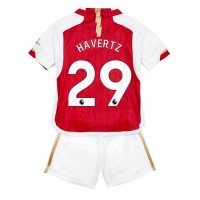 Camisa de Futebol Arsenal Kai Havertz #29 Equipamento Principal Infantil 2023-24 Manga Curta (+ Calças curtas)